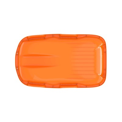 Санки с мягкой сидушкой «Комета», оранжевые 74×43 см