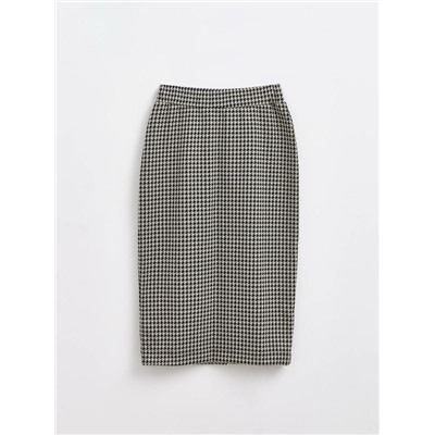 Юбки CONTE LU 1414 Юбка прямого силуэта в «гусиную лапку»