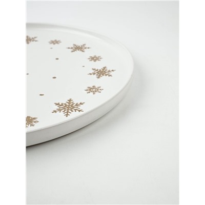 Блюдо новогоднее «Снежная сказка», d=27.3 см, ручная работа