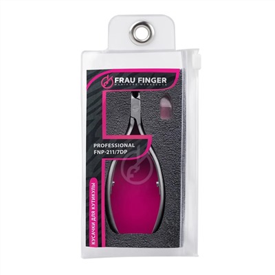 Frau Finger Кусачки маникюрные для кутикулы / Professional FNP-211/7DP, двойная пружина, ручная заточка, 7 мм 24110