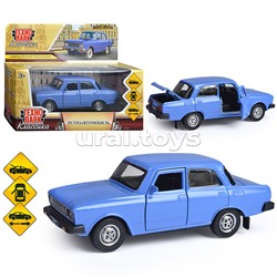 Машина металл АЗЛК Ретро-модель 2140sl, 12,5 см, (отк. дв, баг, сиреневый) инерц., в коробке