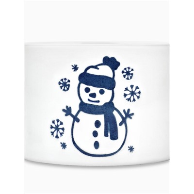 Кружка новогодняя керамическая «Снеговик», 320 мл, ручная работа