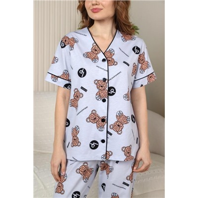 Пижама Амальфи-2 (Серый)