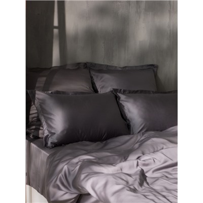 Пододеяльник 2-спальный SL Home Tencel, 180×220 см, серый, тенсель