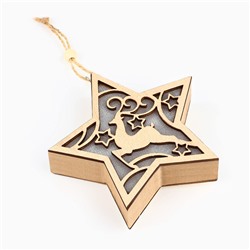 Ёлочная игрушка новогодняя «Олень», 11.5×11 см