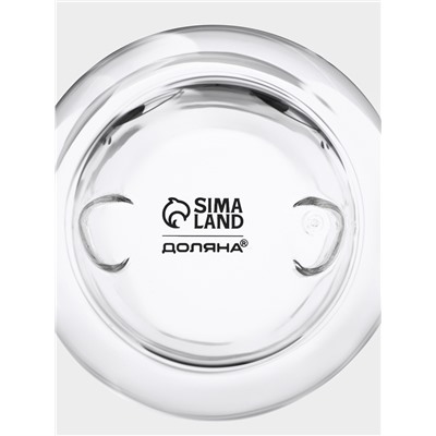 Стакан с двойными стенкам Доляна «Феликс», 250 мл, 9.3×9 см, стекло, прозрачный