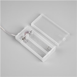 Светодиодная фигура «Снежинка синяя» 39 см, 20 LED, батарейки AAx2 (не в комплекте), свечение теплое белое