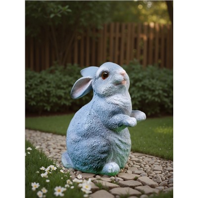 Садовая фигура из полистоуна «Кролик», 12.5×8×9 см
