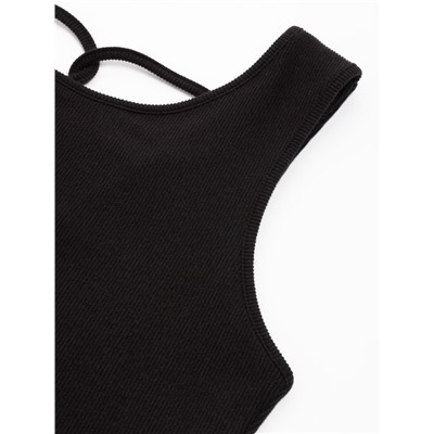 Топ с сеткой женский MINAKU: Casual Collection, чёрный, размер 40