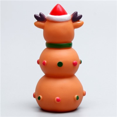 Игрушка для собак пищащая «Оленёнок 3Х»,12×6 см