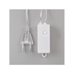 Гирлянда «Занавес» 2×3 м роса, IP20, серебристая нить, 450 LED, свечение мульти, 8 режимов, 220 В