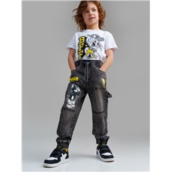 Брюки текстильные джинсовые для мальчиков