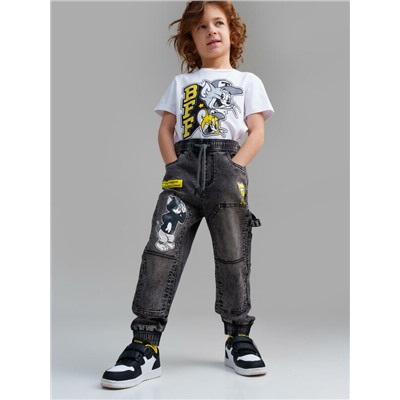 Брюки текстильные джинсовые для мальчиков