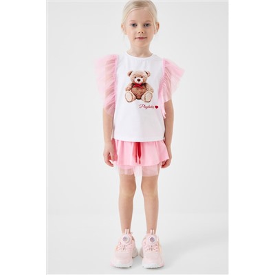 Джемпер трикотажный для девочек (футболка) PLAYTODAY, 1240334