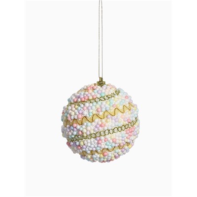 Ёлочные игрушки «Абель галант», шары новогодние, d=8 см, 3 шт., колор