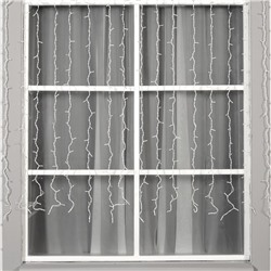 УЦЕНКА Гирлянда «Занавес» 2×1.5 м, IP44, УМС, белая нить, 360 LED, свечение белое, 220 В