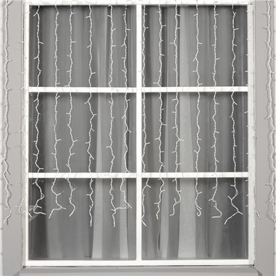 УЦЕНКА Гирлянда «Занавес» 2×1.5 м, IP44, УМС, белая нить, 360 LED, свечение белое, 220 В