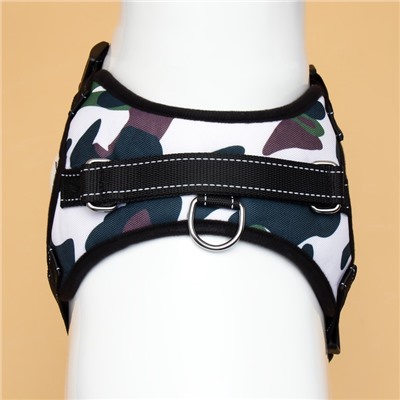 Шлейка К7 мягкая светоотражающая, размер L, ОГ 64-86 см, вес 18- 27.5 кг, хаки