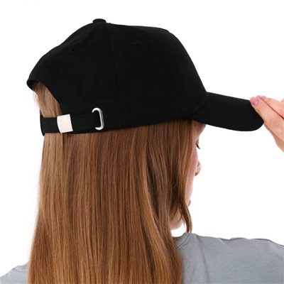 Кепка женская Kawaii, чёрная, р-р 56