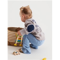 Свитшот детский «Крошка Я», рост 92-98 см, серый