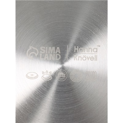 Сковорода 3Ply Hanna Knövell, d=30 см, h=5.5 см, толщина 2.2 мм, индукция, нержавеющая сталь