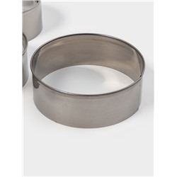 Форма для печенья Доляна «Круг», набор 14 шт., d=2.4-11.5 см, h=3 см, нержавеющая сталь