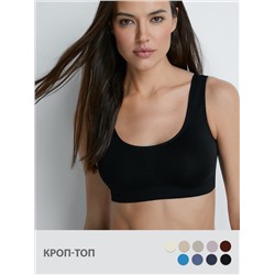 Omsa Топ OmS131 Майка "Toп" женская (кроп-топ на широких бретелях), PA