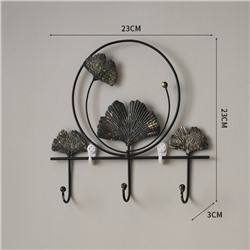 Крючки настенные декоративные TAKE IT EASY «Листья», 23×23×3 см, нагрузка до 3 кг