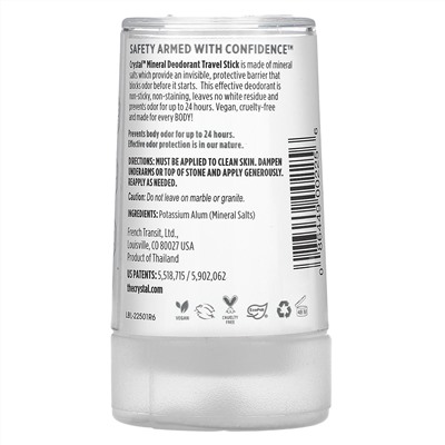Crystal Body Deodorant, минеральный дезодорант-карандаш, без запаха, 40 г (1,5 унции)