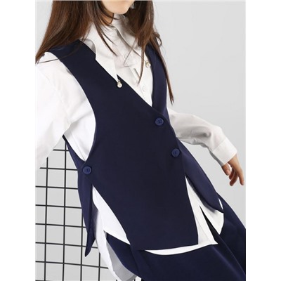 Жилет для девочки SP2513 (Темно-синий)