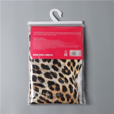 Штора для ванной Доляна «Гепард» с люверсами, 180×180 см, белая