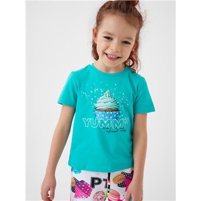 Фуфайка трикотажная для девочек (футболка)