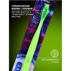 Зубная щетка D.I.E.S. Neon, жесткая, зеленый