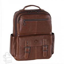 Рюкзак мужской кожаный 3926Z brown Zinimsk