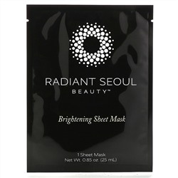 Radiant Seoul, осветляющая тканевая маска, 5 шт., по 25 мл (0,85 унции) каждая