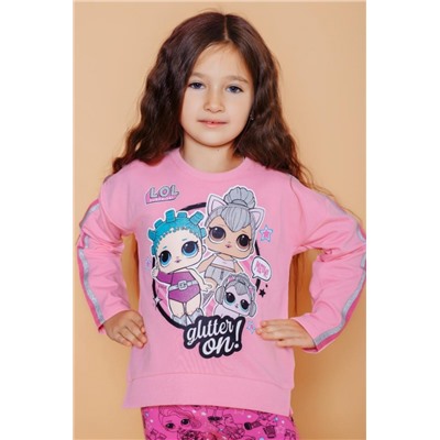 Свитшот 22725 детский LOL Surprise (Розовый)