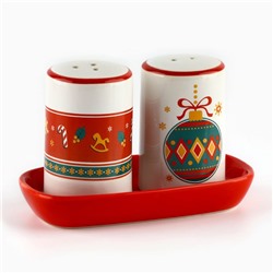 Солонка и перечница «Пряничные человечки!», 12×6.5×7 см, ручная работа