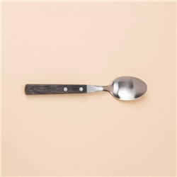 Набор столовых приборов SL Home, 24 предмета, нержавеющая сталь, серебристый, цвет ручки коричневый