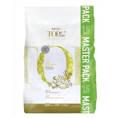 ItalWax Ital Wax Line Воск горячий плёночный для депиляции в гранулах / Top Line For Sensitive Skin Argan, 1,5 кг 28019