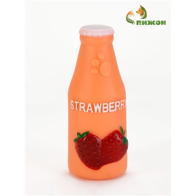 Игрушка пищащая Strawberry для собак, латекс, 13 см