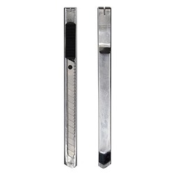 Нож канцелярский  9 мм фиксатор шир. лезвие сталь (1398663) SILWERHOF