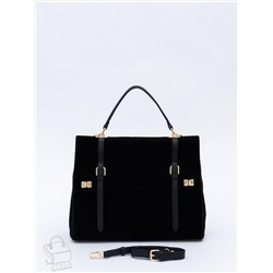 Сумка женская кожаная 1020L black Polina&Eiterou