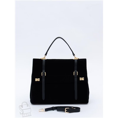 Сумка женская кожаная 1020L black Polina&Eiterou