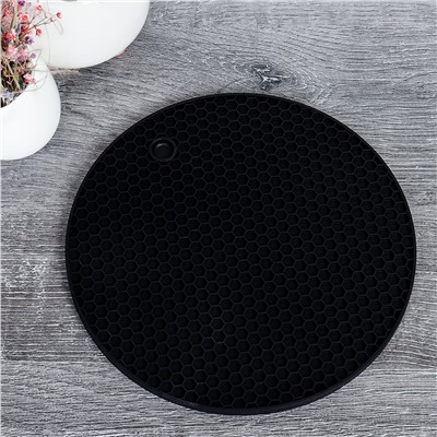 Подставка под горячее 18х0,6 см силиконовая / LS-616 /уп 300/ 0,6 см/ 715171