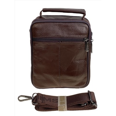 Сумка мужская из натуральной кожи, цвет коричневый