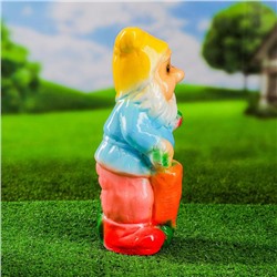 Садовая фигура из гипса «Гном с морковкой», h=36 см