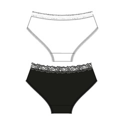 Трусы трикотажные для девочек, 2 шт в комплекте