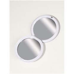 Зеркало складное «Птички», d=7.3 см, с увеличением х2, сиреневое