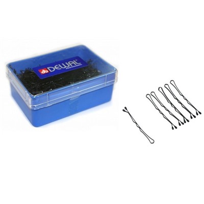 Dewal Невидимки для волос волна SLN50V-4/200, 50 мм, серебристый, 200 г 2030