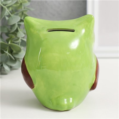 Копилка для денег «Филин арбузик», керамика, 10.6×9.5×11.8 см